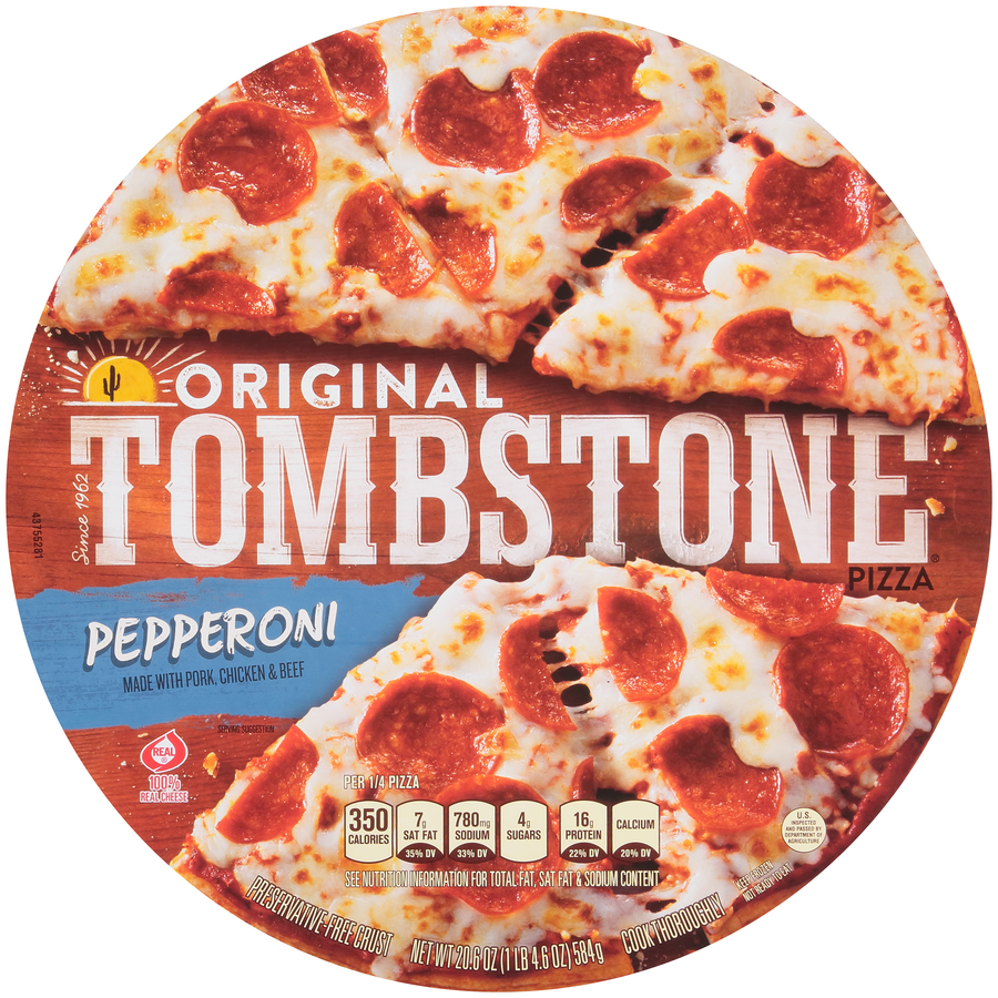 Tombstone Pizza, Sauce & Crust W/Generous Toppings; Who's Pizza God?