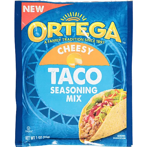 Ortega Cheesy Taco Seasoning Mix 1 Oz