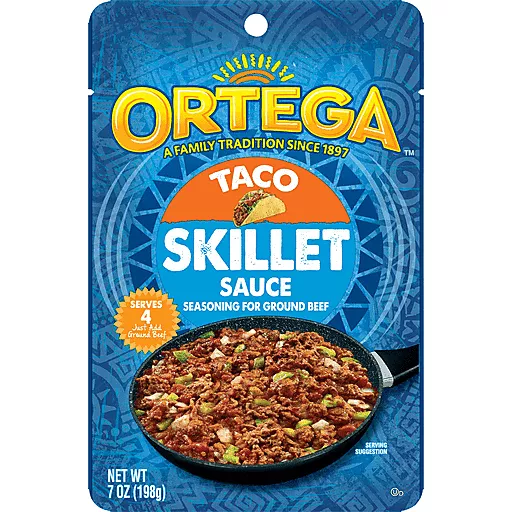 Ortega Taco Skillet Seasoning Sauce 7 Oz