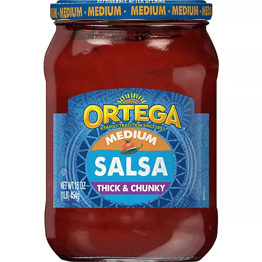 Ortega Thick Chunky Medium Salsa 16 Oz