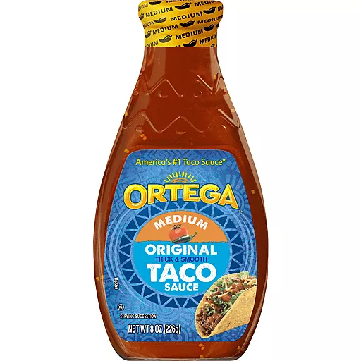 Ortega Thick & Smooth Medium Taco Sauce 8 Oz