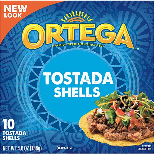 Ortega Tostada Shells 10 Each 4.8 Oz