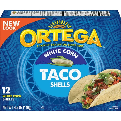 Ortega White Corn Taco Shells 12 Each 4.9 Oz