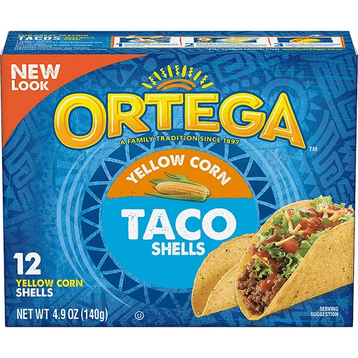Ortega Yellow Corn Taco Shells 12 Each 4.9 Oz