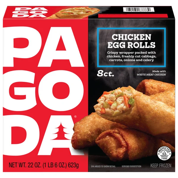 Pagoda Chicken Egg Rolls 8 Each 22 Oz Pagoda Chicken Egg Rolls 8 Each 22 Oz