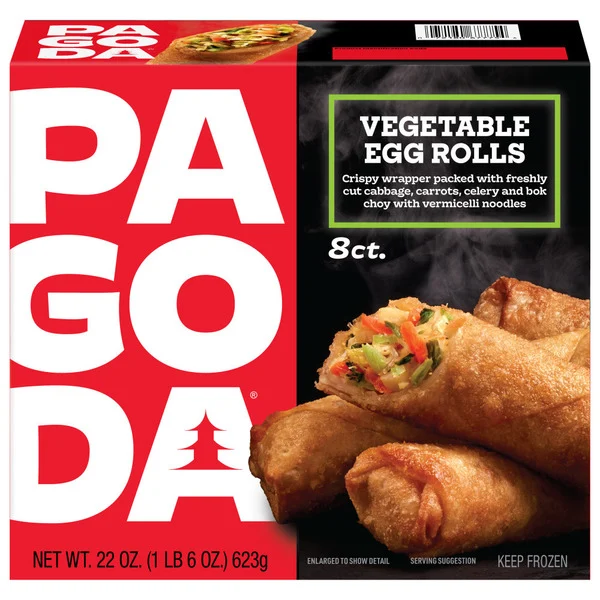 Pagoda Vegetable Egg Rolls 8 Each 22 Oz Pagoda Vegetable Egg Rolls 8 Each 22 Oz