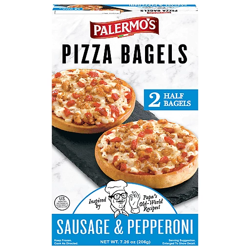 Palermo's Pizza Bagels Sausage Pepperoni 7.26 Oz Palermo's Pizza Bagels Sausage Pepperoni 7.26 Oz