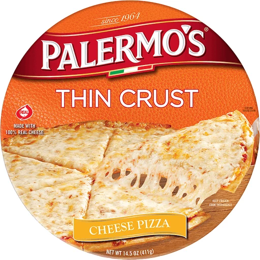 Palermo's Thin Crust Cheese Pizza 14.5 Oz Palermo's Thin Crust Cheese Pizza 14.5 Oz