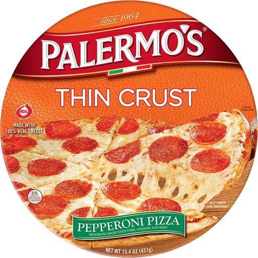 Palermo's Thin Crust Pepperoni Pizza 15.4 Oz Palermo's Thin Crust Pepperoni Pizza 15.4 Oz