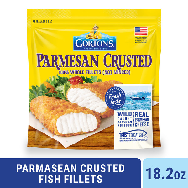 Gorton's Parmesan Crusted Whole Fillets 18.2 Oz