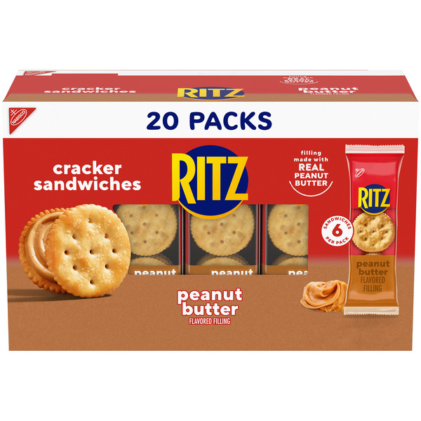 Ritz Peanut Butter Sandwiches 20 Packs 27.6 Oz