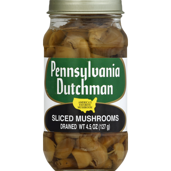 Pennsylvania Dutchman Sliced Mushrooms 4.5 Oz Pennsylvania Dutchman Sliced Mushrooms 4.5 Oz