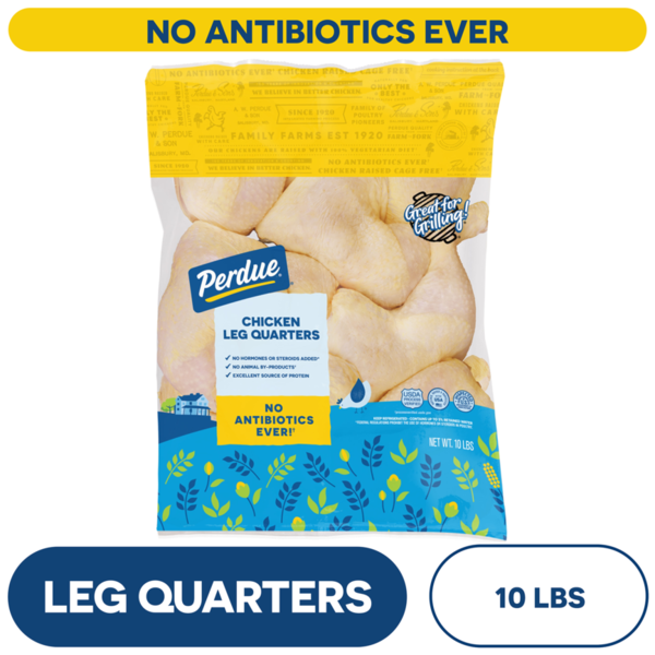 Perdue Chicken Leg Quarters 10 LB