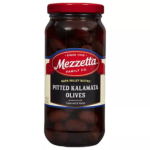 Pitted Kalamata Olives W/Cabernet And Herbs 16 FL Oz