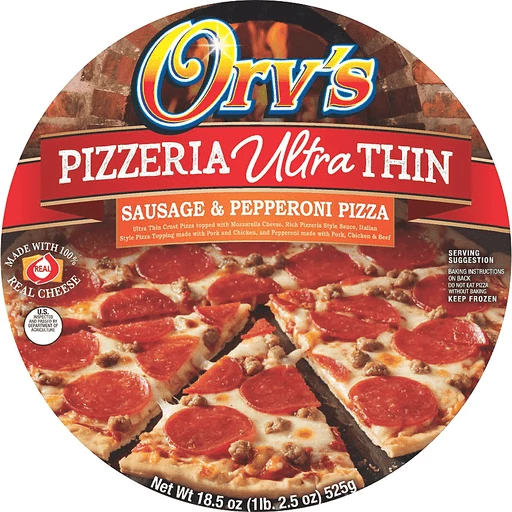 Pizzeria Ultra-Thin Sausage & Pepperoni 18.5 Oz