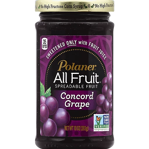 Polaner Spreadable Fruit Concord Grape 10 Oz Polaner Spreadable Fruit Concord Grape 10 Oz