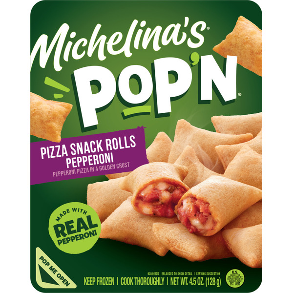 Michelina's Pop'n Pepperoni Pizza Snack Rolls 4.5 Oz