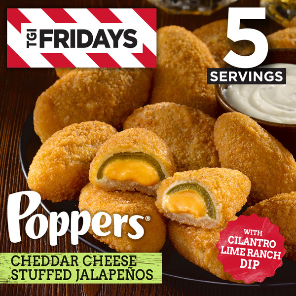 TGI Fridays Poppers Cheddar Stuffed Jalapeños 15 Oz