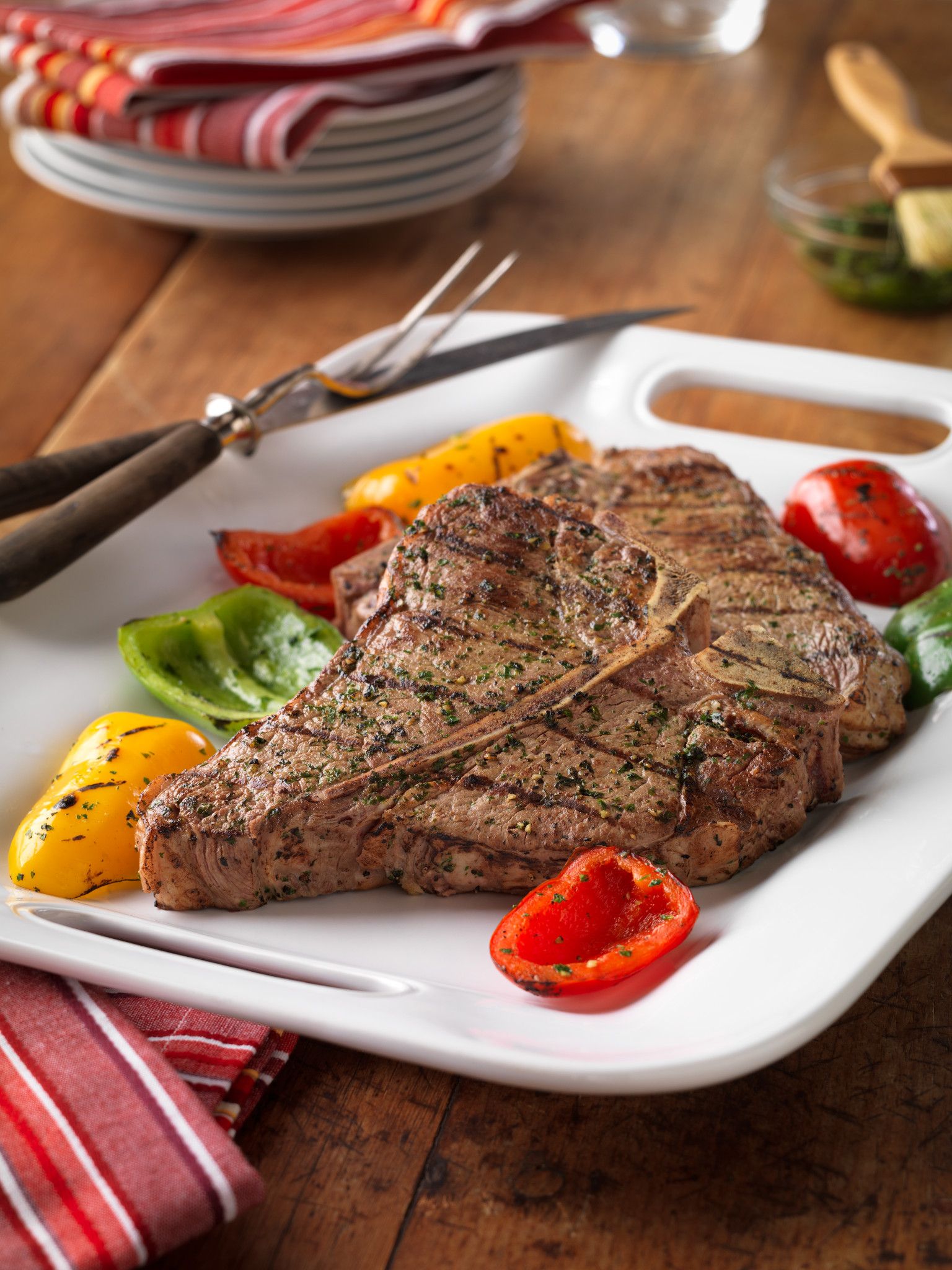 Porterhouse Steak; A Tender, Delicious Premium Cut Of Beef!