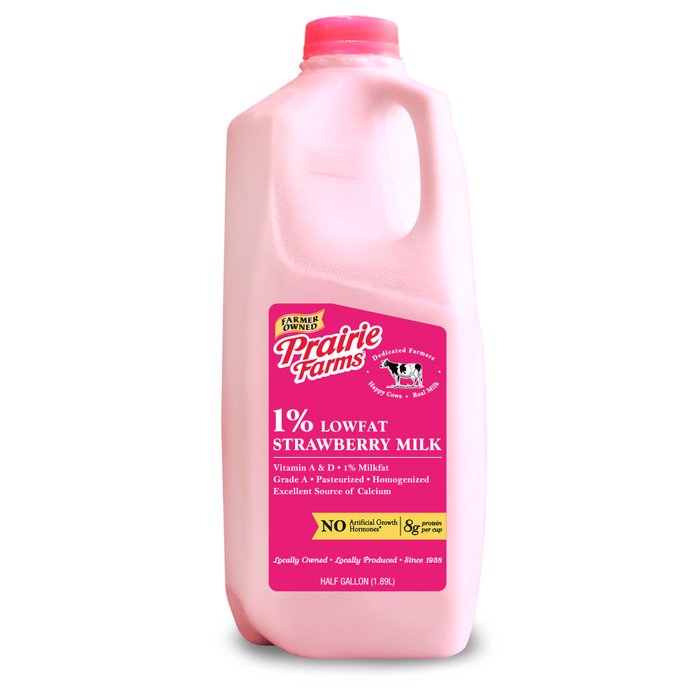 PrairieFarms1PercentLowFatStrawberryMilkHalfGallon