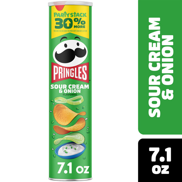 Pringles Sour Cream & Onion Crisps 7.1 Oz