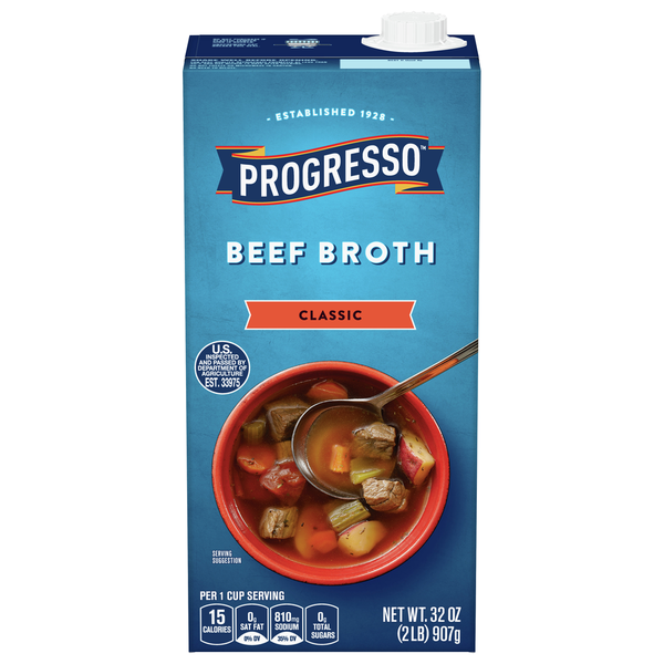 Progresso Classic Beef Broth 32 Oz