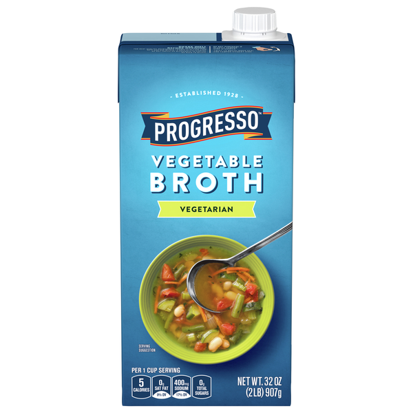 Progresso Vegetarian Vegetable Broth 32 Oz