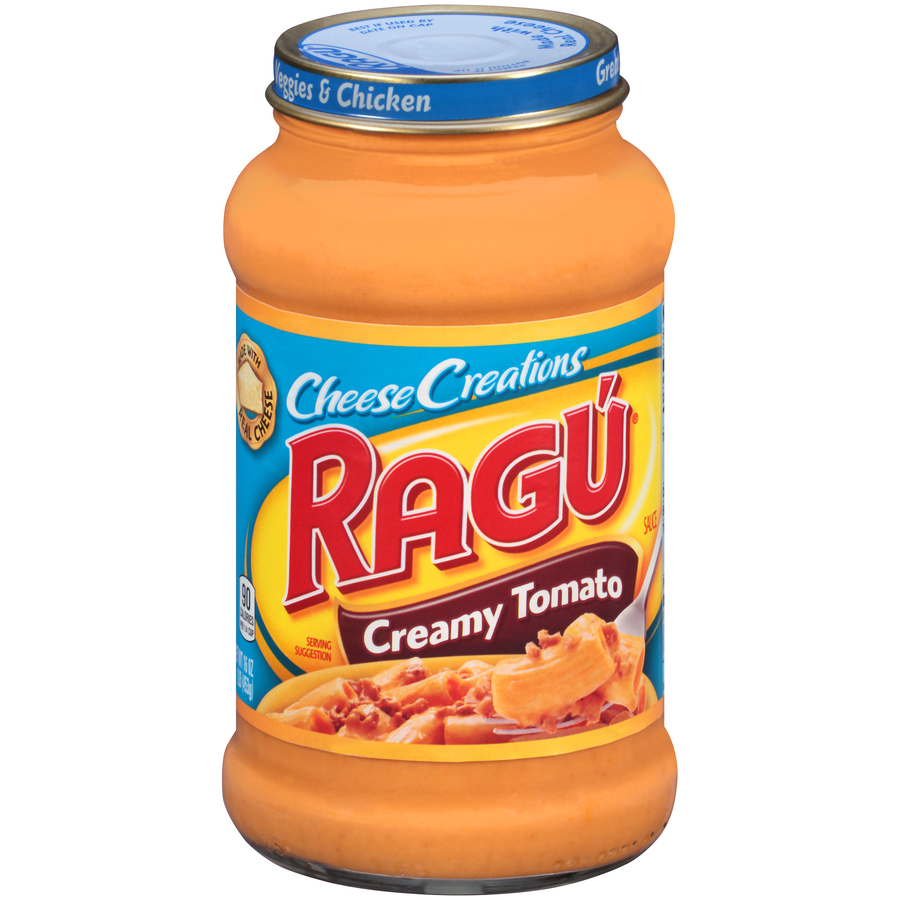Ragu Pasta Sauce; Add Noodles, Meat And A Healthy Appetite!