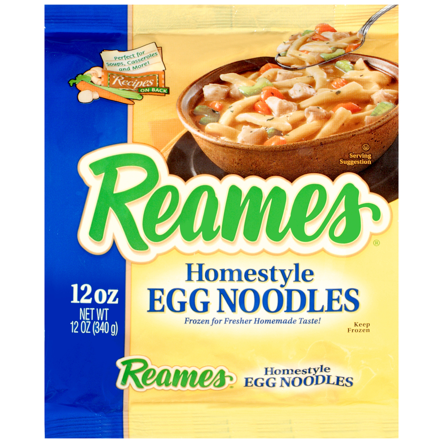 Reames Frozen Homestyle Egg Noodles 12 Oz