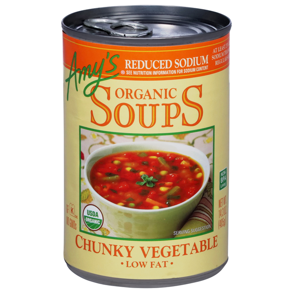 Amy's Reduced Sodium Chunky Vegetable 14.3 Oz