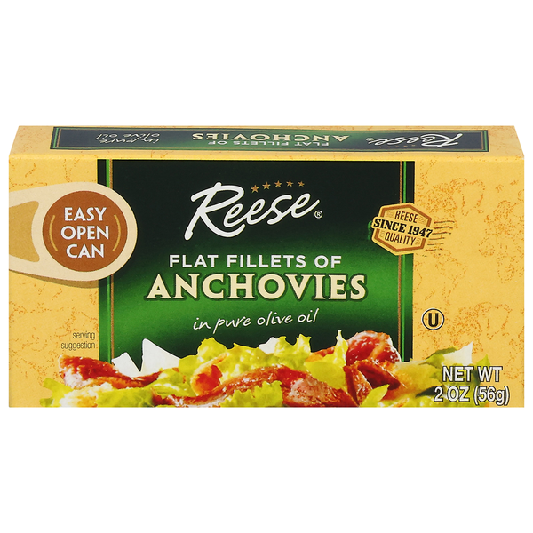 Reese Flat Fillets Of Anchovies 2 Oz Reese Flat Fillets Of Anchovies 2 Oz
