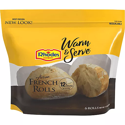 Rhodes Artisan French Rolls 6 Rolls