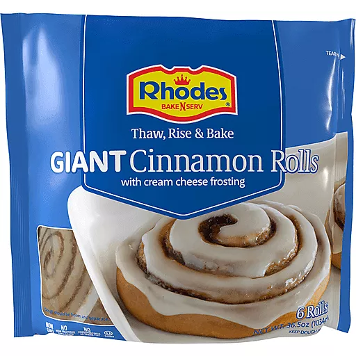 Rhodes Giant Cinnamon Rolls 6 Each
