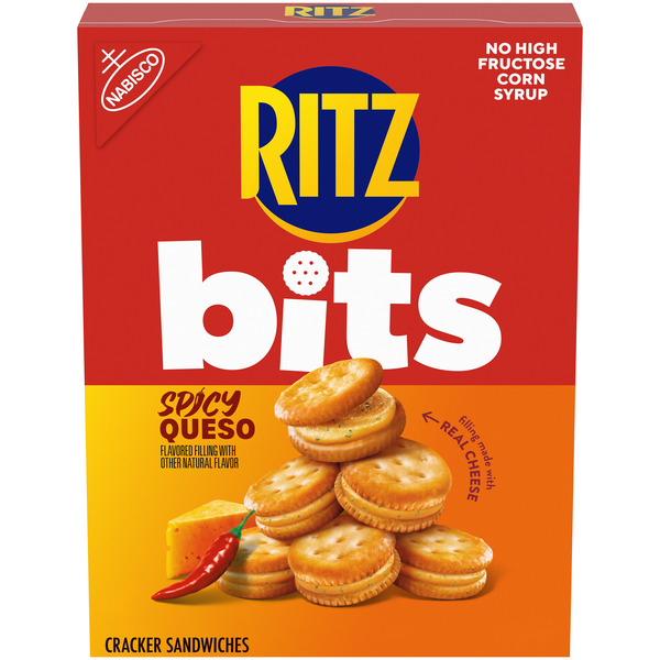 Ritz Bits Spicy Queso Cheese Sandwiches 8.8 Oz