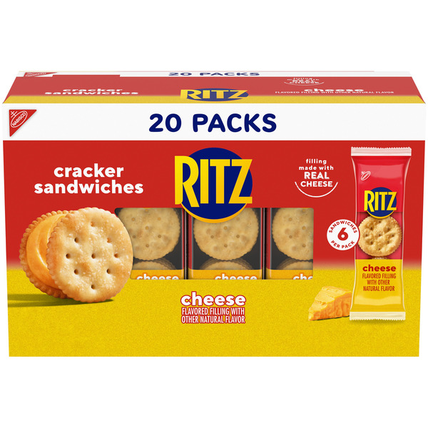 Ritz Cheese Cracker Sandwiches 20 Packs 27 Oz
