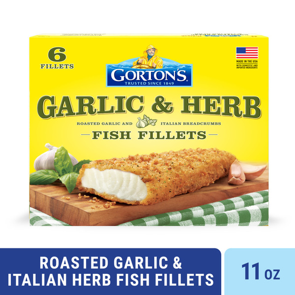 Gorton's Roasted Garlic & Herb Fish Fillets 11 Oz
