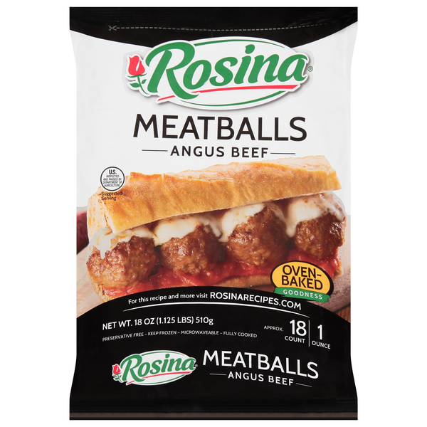 Rosina Angus Meatballs 18 Oz