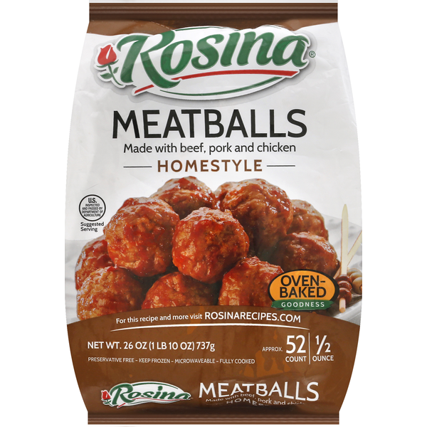 Rosina Homestyle Meatballs 26 Oz