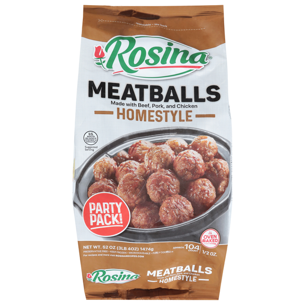 Rosina Homestyle Meatballs 52 Oz