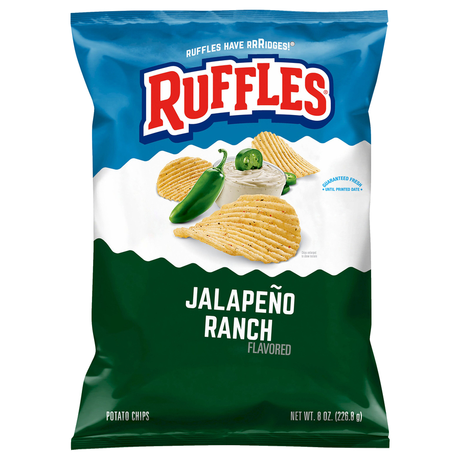 RufflesJalapenoRanchFlavoredPotatoChips8Oz RufflesJalapenoRanchFlavoredPotatoChips8Oz