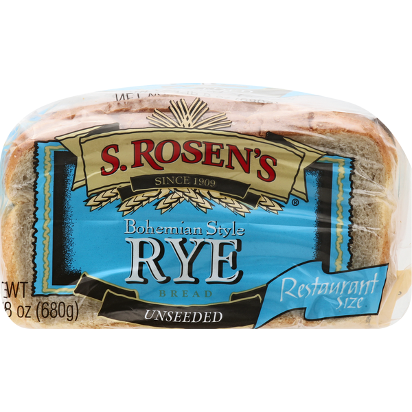 S. Rosen's Bohemian Style Rye Unseeded 24 Oz