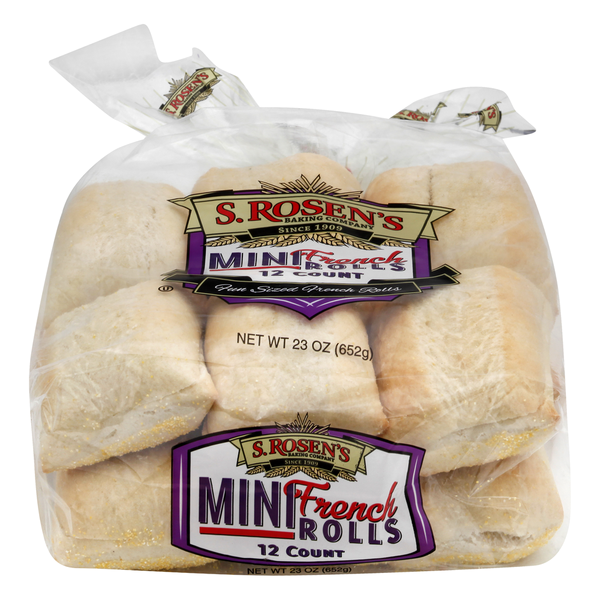 S. Rosen's Mini French Rolls 12 Each 23 Oz