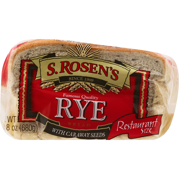 S. Rosen's Rye with Caraway Seeds 1 LB 8 Oz