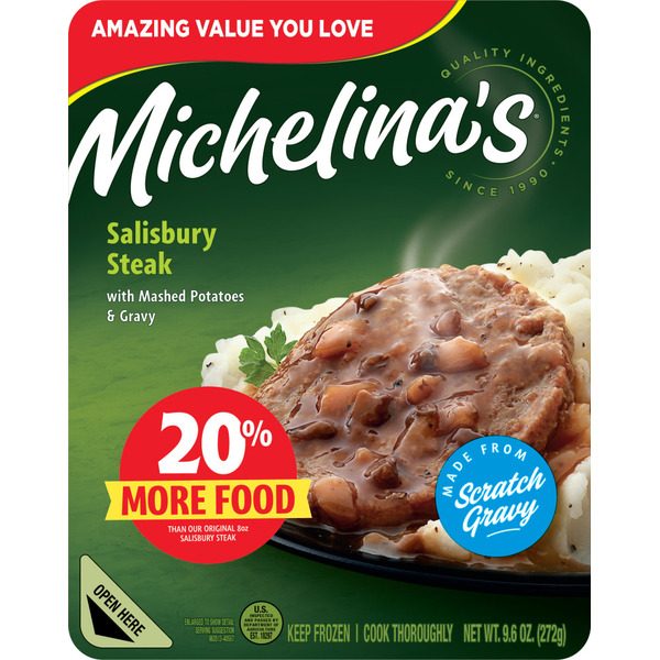 Michelina's Salisbury Steak with Mashed 9.6 Oz