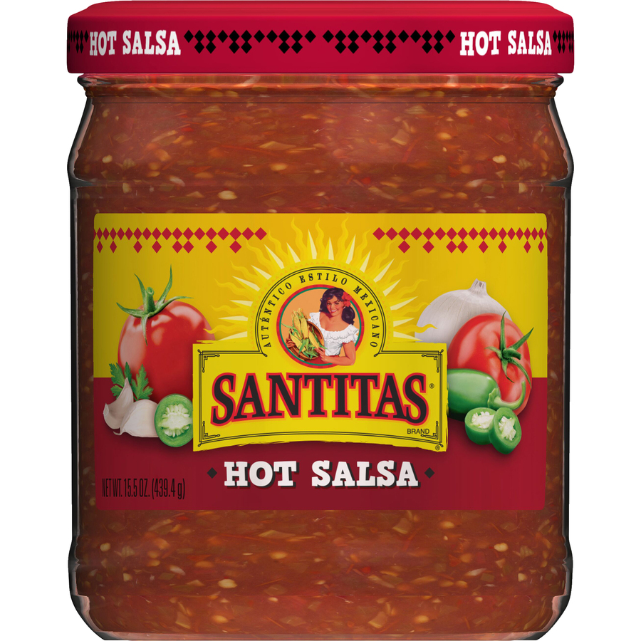 SantitasAutenticoEstiloMexicanoHotSalsa15.5Oz