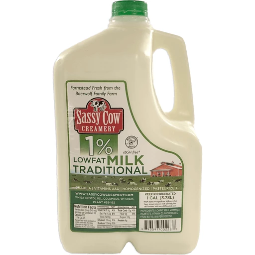 SassyCowCreameryOnePercentLowfatOneGallon