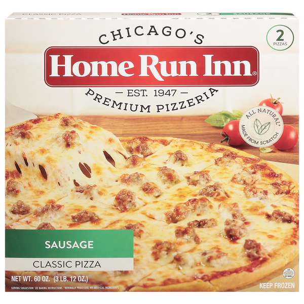 Home Run Inn Sausage Classic Pizza 2 Each