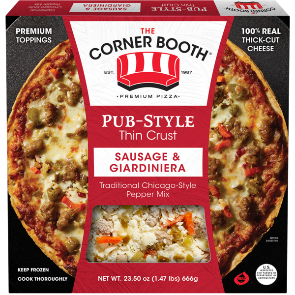 The Corner Booth Sausage & Giardiniera Thin 23.50 Oz