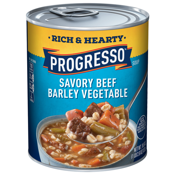 Progresso Savory Beef Barley Vegetable 18.6 Oz