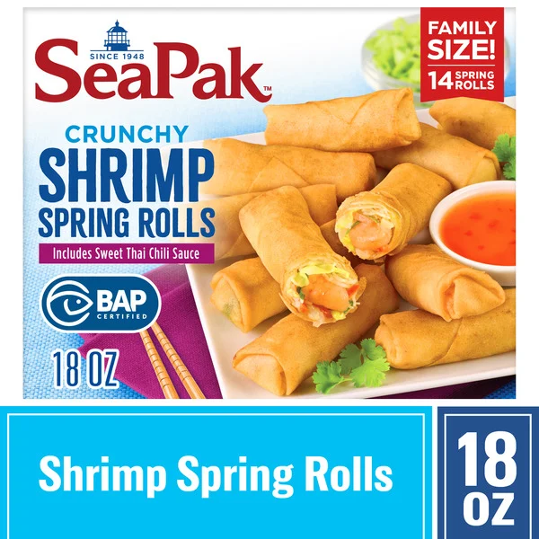 Sea Pak Crunchy Shrimp Spring Rolls 18 Oz Sea Pak Crunchy Shrimp Spring Rolls 18 Oz